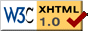 Valid XHTML1.0